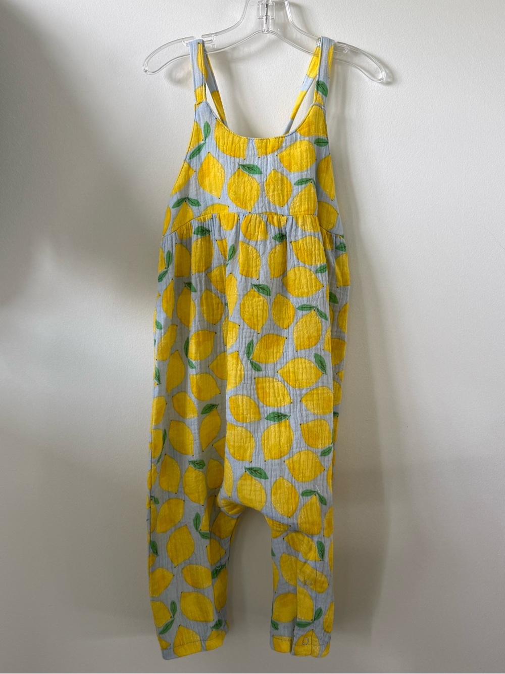 Angel Dear Sunny Lemon Tie-Back Romper